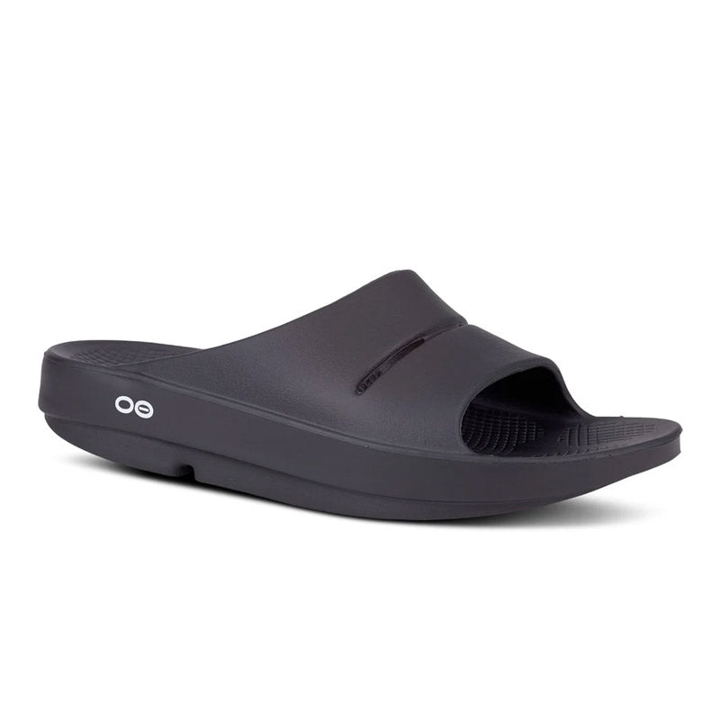 Men's OOahh Black Slide Sandal – OOFOSオフィシャルサイト