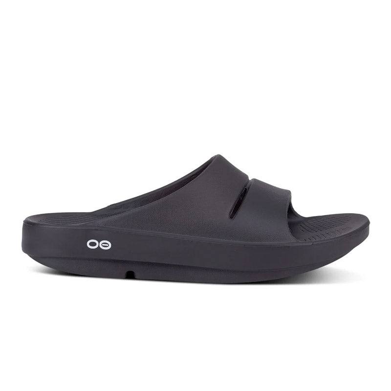 Men's OOahh Black Slide Sandal – OOFOSオフィシャルサイト