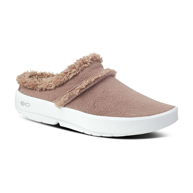 Women's OOcOOzie Mule - White/Chocolate