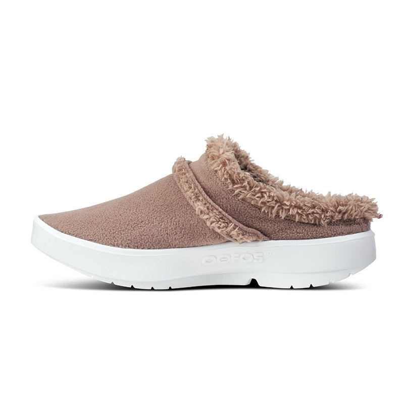 Women's OOcOOzie Mule - White/Chocolate