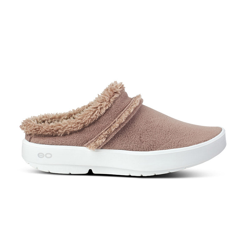 Women's OOcOOzie Mule - White/Chocolate