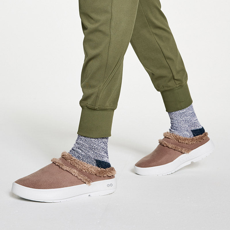 Women's OOcOOzie Mule - White/Chocolate