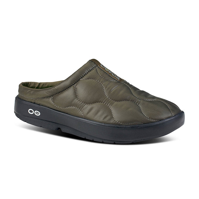 Men's OOcoozie Thermo Mule - Black/Alpine Moss – OOFOSオフィシャル