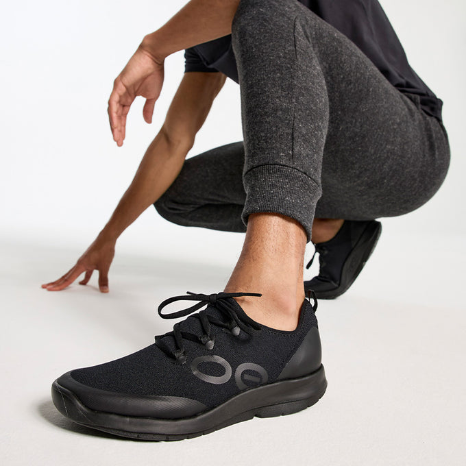 Men's OOmg Sport Lace Black/Black – OOFOSオフィシャルサイト