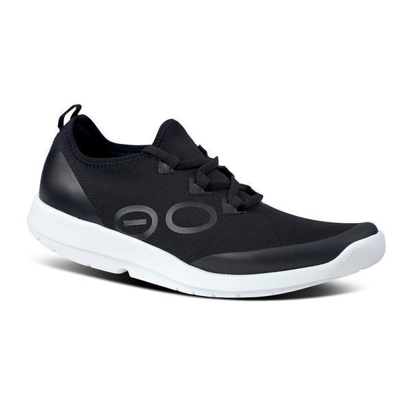 OOFOS ウーフォス OOmg Sport White/Black Women's OOmg Sport Low Shoe - White Black (FINAL SALE) – OOFOS