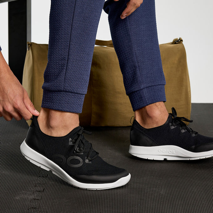 Men's OOmg Sport Lace White/Black – OOFOSオフィシャルサイト