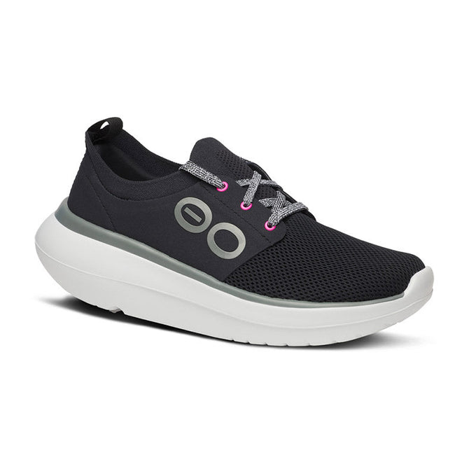 Women's OOmy Stride - White/Black – OOFOSオフィシャルサイト