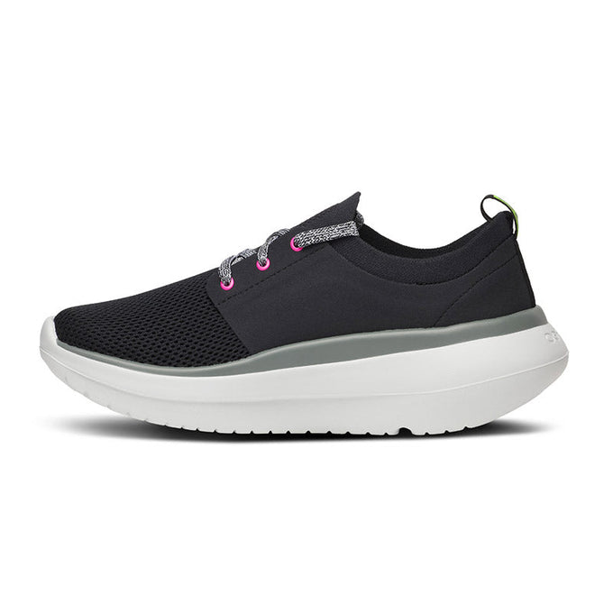 Women's OOmy Stride - White/Black – OOFOSオフィシャルサイト