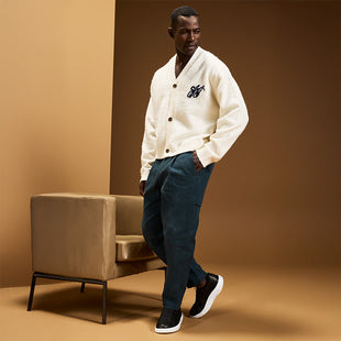 Men's OOmg Club+ Leather - White/Black