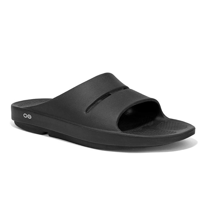 Men's OOahh Black Slide Sandal – OOFOSオフィシャルサイト Men's OOahh Black Slide Sandal – OOFOSオフィシャルサイト