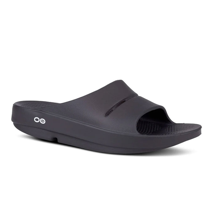 Men's OOahh Black Slide Sandal – OOFOSオフィシャルサイト
