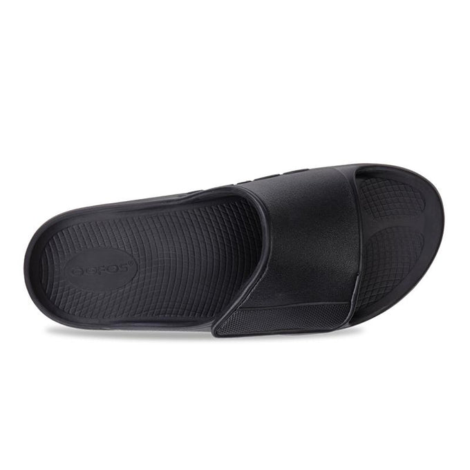 Men's OOahh Matte Black Sport Flex Sandal – OOFOSオフィシャルサイト