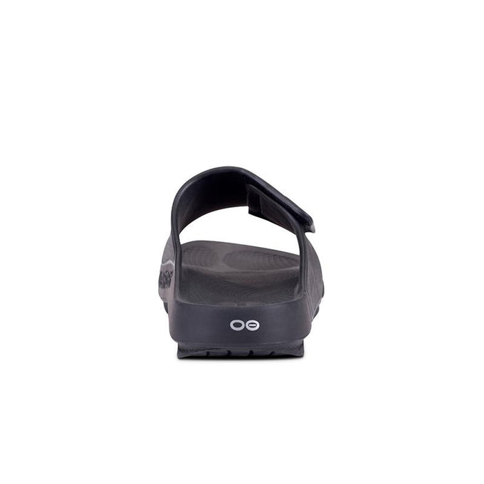 Men's OOahh Matte Black Sport Flex Sandal – OOFOSオフィシャルサイト