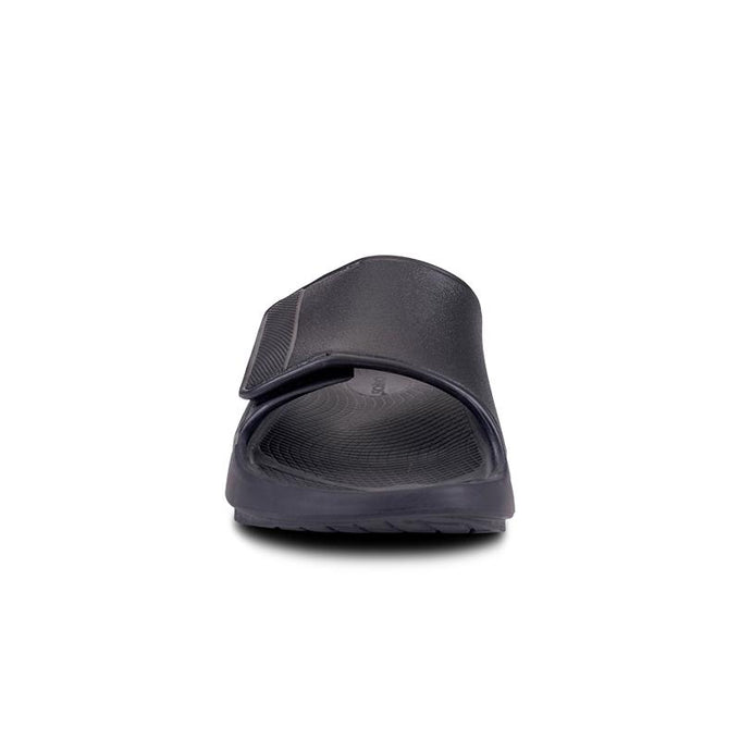 Men's OOahh Matte Black Sport Flex Sandal – OOFOSオフィシャルサイト